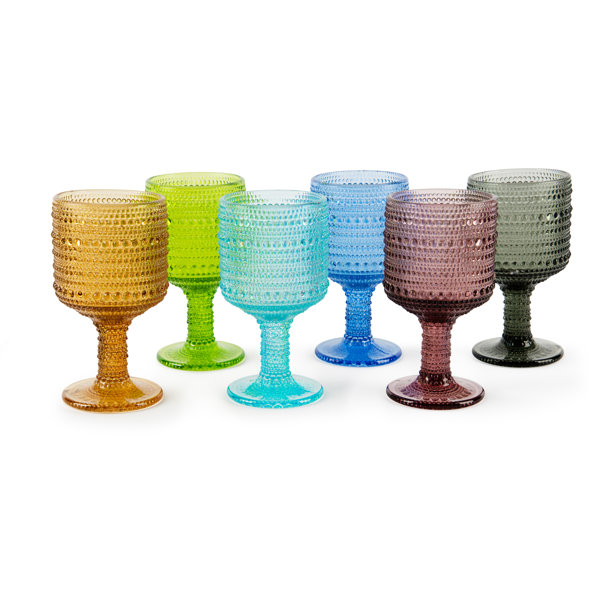 Excelsa Aurora Set Mit 6 Bunten Gläsern - Je 300 Ml, Spülmaschinenfest & Handgefertigt